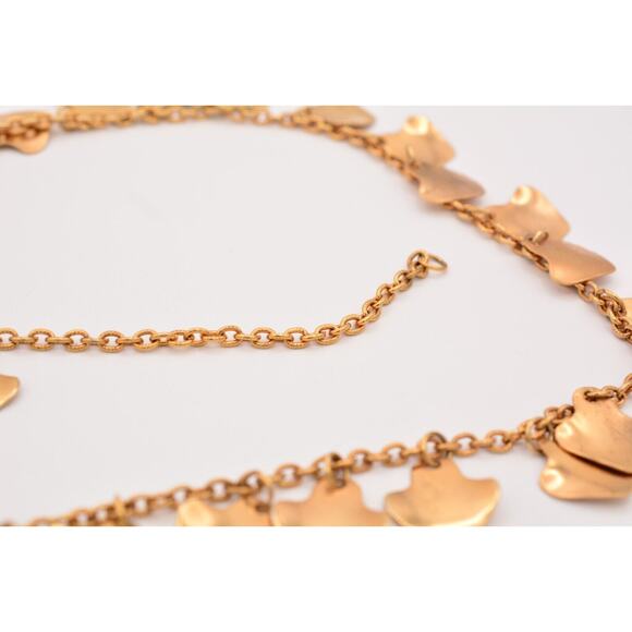 Vintage Statement Belt Gold Shaker Charm Dangle Linked Shiny Heavy Chunky 37" - Picture 6 of 12